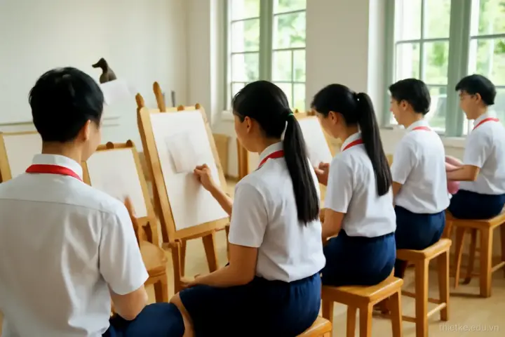 Luyện thi năng khiếu vẽ: kế hoạch sáu tháng cho hình họa và bố cục màu