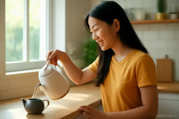 Mười nguyên tắc của Dieter Rams áp vào một chiếc ấm siêu tốc