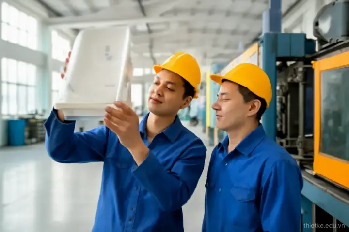 Thiết kế cho ép phun nhựa: độ dày thành, góc thoát khuôn và gân chịu lực