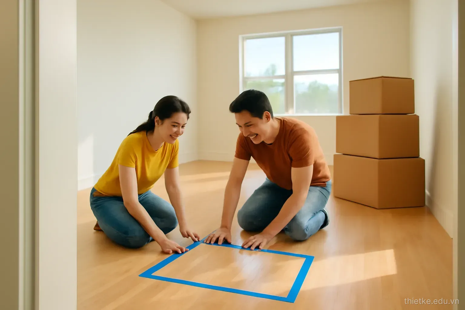 Chọn đồ rời theo kích thước: sofa, bàn ăn, thảm và rèm không bị lệch tỷ lệ