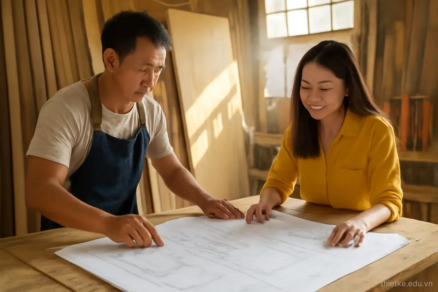 Hồ sơ triển khai nội thất: từ bảng vật liệu tới bản vẽ chi tiết tủ