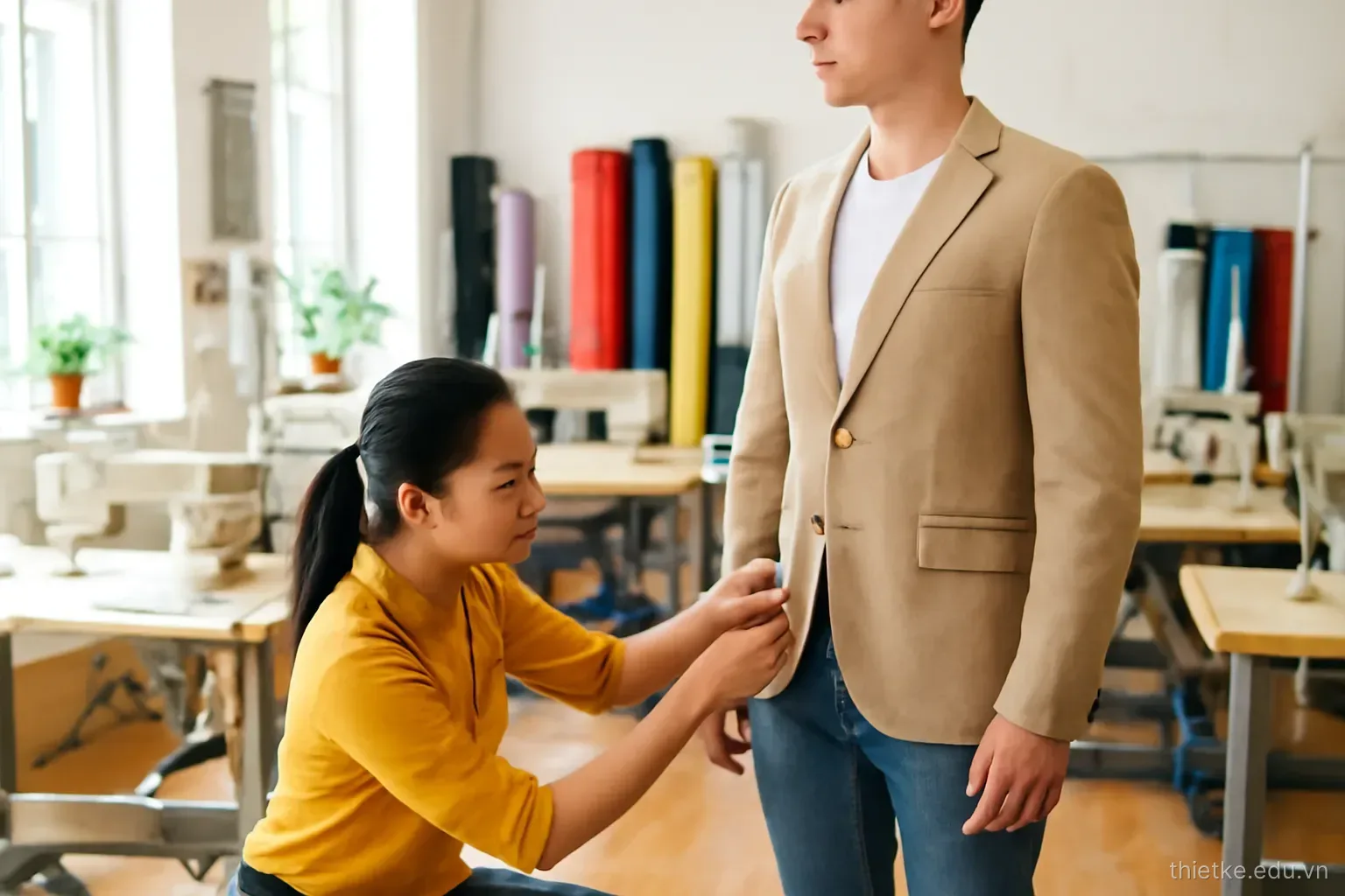 Từ mẫu vẽ tới hàng mặc được: may mẫu, thử dáng, nhảy size và hồ sơ kỹ thuật